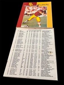 11/26/94 USC Vs Notre Dame Football Program With Laminated USC Roster Coliseum - Picture 1 of 3