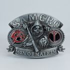 Samco Sons Of Anarchy Motorcycle Club Redwood Belt Buckle Mayhem Skull Grim Reap