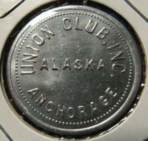 Vintage Union Club Inc. Anchorage, AK 25c Trade Token - Alaska - Bild 1 von 2