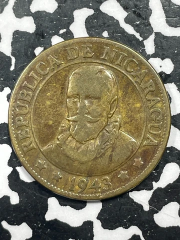 1943 Nicaragua 10 Centavos Lot#V7504 Cover