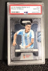 Copa Mundial Panini Prizm #10 2018 Paulo Dybala PSA 10 Gem Mint Argentina Campeón - Imagen 1 de 2