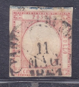 PROVUINCE NAPOLETANE 1861 5grana vermiglio n.21b US - SPEDIZ. GRATIS - Imagen 1 de 2
