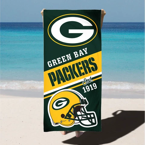 Green Bay Packers Officially Licensed NFL Beach Towel Aaron Rodgers MVP Summer Cover
