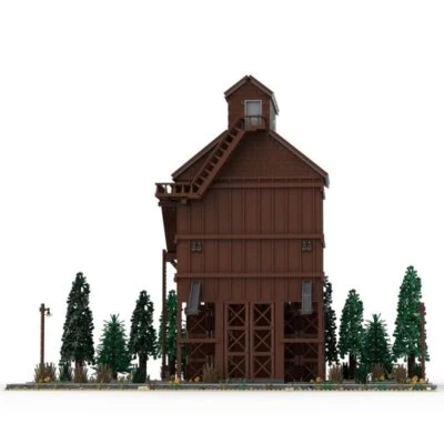 MOC-66138 Wood Coaling Tower for Your Railroad Theme 5359 Pieces Building Kit - Image 1 of 4