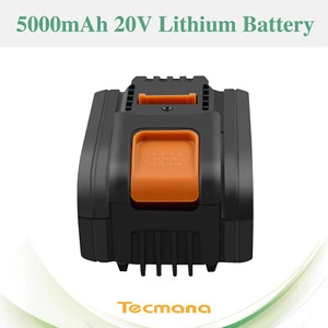 5Ah 20V Al litio Batteria per Worx WA3551 WA3553 WA3572 WA3641 WX523 WX372 WX176 - Imagen 1 de 12