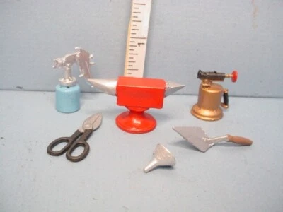 Miniature Handyman's Tool Set #6 (6 pc) Reynolds Metal Non-Working  1/12th Sc - Image 1 of 2