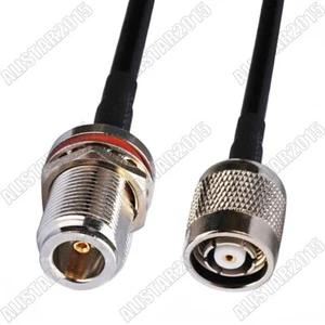 RG58 80cm RP-TNC Male Plug to N Jack Female RF Pigtail Cable For WIFI Router 31" - Picture 1 of 3