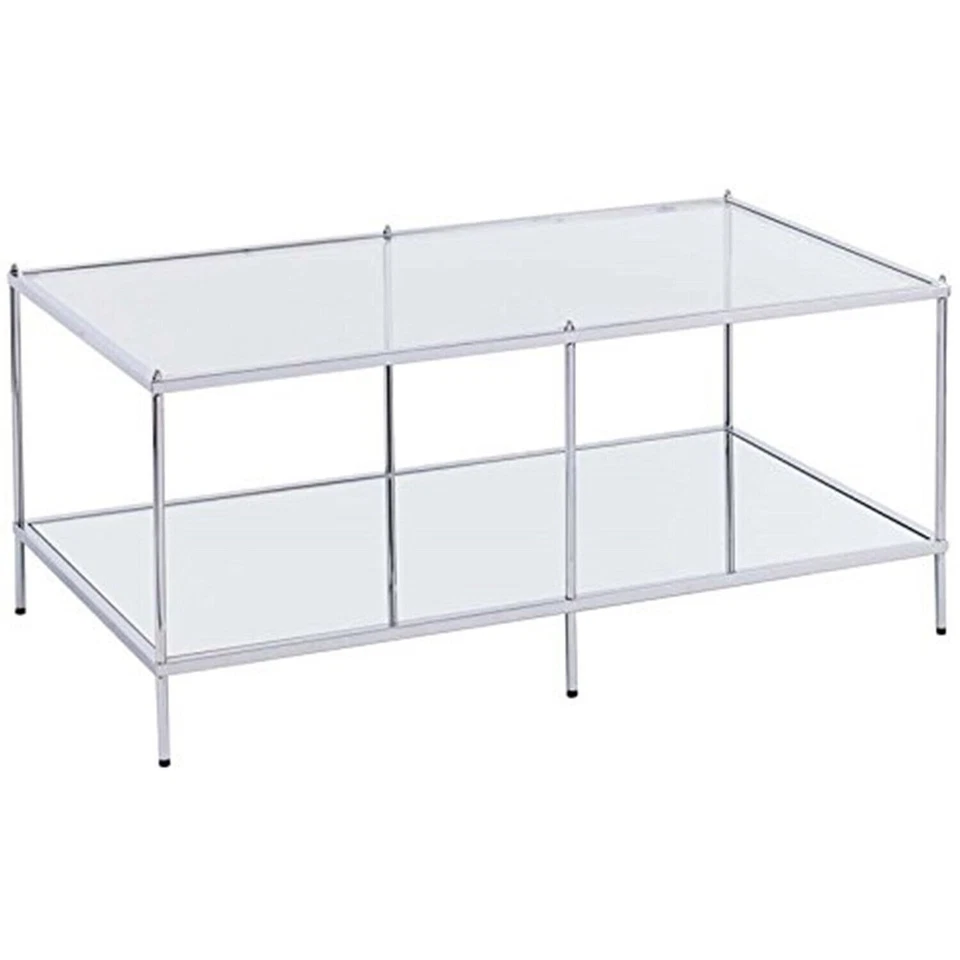 Mesa de salón con vidrio templado/hierro cromado - SEI CK5000 Knox Glam Foto 1 de 3