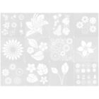  Flower Stencils Spray Paint Rose Reusable for Painting on Wall Child Leaves