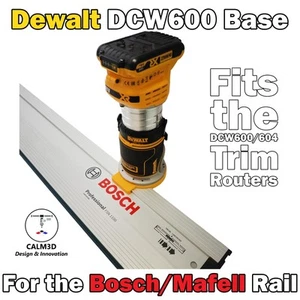 Dewalt DCW600 kompatible Trim Router Basis für den Einsatz auf Bosch FSN Schiene - INKL. P&P - Bild 1 von 11
