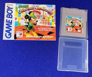 vintage Nintendo Game Boy Mickey Mouse Ultimate Challenge GAME w/INSTRUCTIONS - Picture 1 of 1