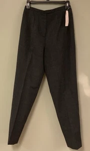 Pantalones de lana vintage años 80 HARVE BENARD SPORT cintura alta gris talla 6/8 para mujer (defecto) - Imagen 1 de 7