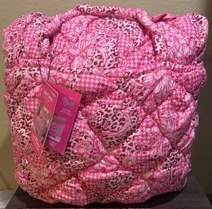 Juicy Couture rosa stampa floreale e leopardo FULL/QUEEN 3 pezzi set piumone morbido nuvola - Foto 1 di 8