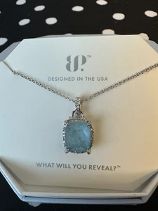 NEW Bomb Party necklace Sky Blue Topaz Basking In The Light NK42546 - Picture 1 of 3