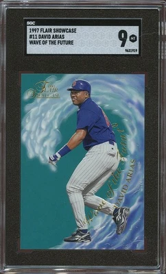 David Arias Ortiz 1997 Flair Showcase Wave of the Future Rookie RC Twins SGC 9 Foto 1 de 2