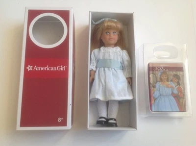 RARE American Girl Mini Doll + Book NELLIE O'MALLEY 6.5" in Box ~ Lovely & LN - Image 1 of 3