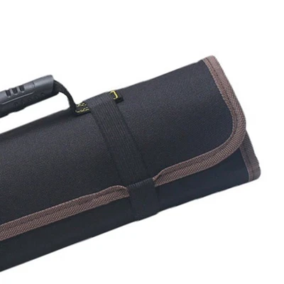 Black Roll Up Tool Bag Oxford Cloth Multi Pocket Thickened Handle Zipper Tool - Image 1 of 4