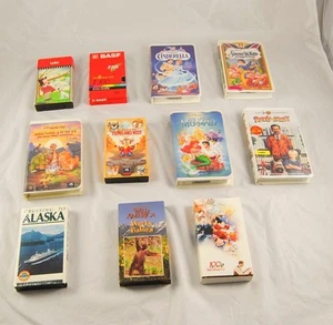 Konvolut 11 Kinder VHS Videorecorder Filme LULU Disney Fantasia Wild America Alaska S3G39 - Bild 1 von 1