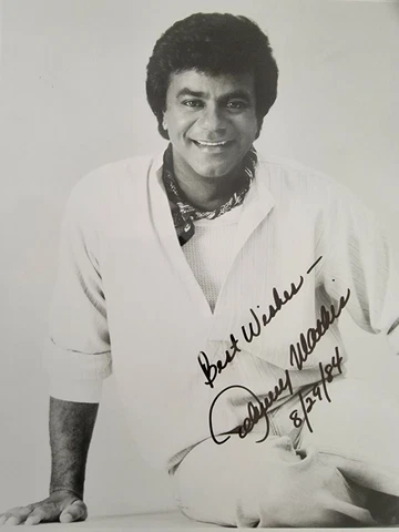 Johnny Mathis Signed 8 x 10 Cover