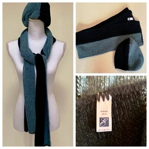 Everitt Womens Girls Winter Scarf And Hat Set Knit Beanie Skull Cap - Blue/Navy - Picture 1 of 1