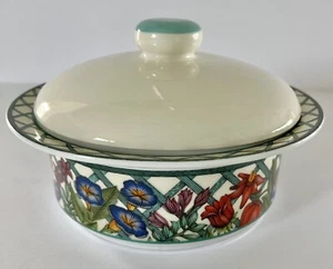 DANSK Nordic Garden Porzellan Deckelschale Gitterband Design Vintage Scheibe. - Bild 1 von 6