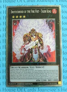 Brotherhood of the Fire Fist - Tiger King CT11-DE001 Yu-Gi-Oh Karte Limitiert Neu - Bild 1 von 3