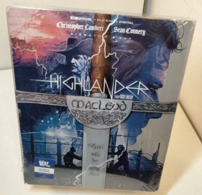 Highlander Steelbook (4K+Blu-ray) NEW (Sealed)-Box Shipping w/Tracking Foto 1 de 4