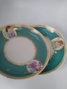 Russian porcelain vintage antique plate Gardiner Verbilki Moscow USSR Free Shipp - Picture 1 of 10