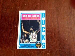 1974-75 Topps #1 Kareem Abdul-Jabbar (VG) - Picture 1 of 2