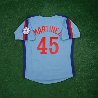 Pedro Martinez 1982 Montreal Expos Cooperstown Blue Jersey w/ All Star Patch - Image 1 of 4