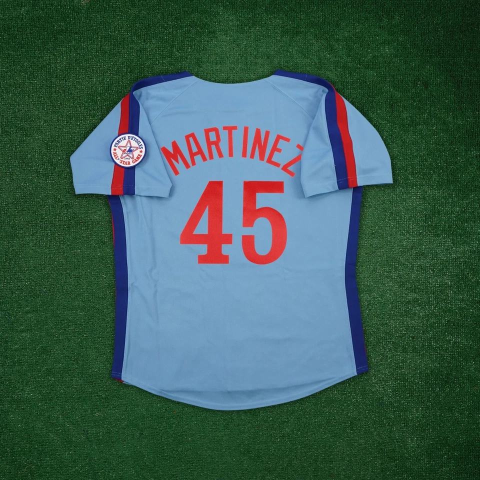 Pedro Martinez 1982 Montreal Expos Cooperstown Blue Jersey w/ All Star Patch - Image 1 of 4
