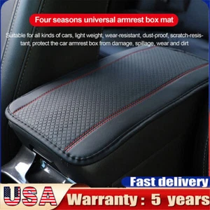 Universal Car Armrest Cushion Cover Center Console Box Pad Protector Pad Mat US - Picture 1 of 11