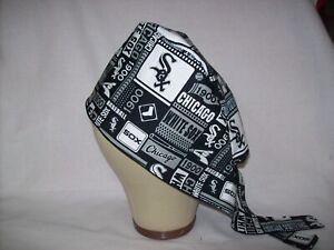 Men/Women Surgical Scrub Cap Lined Chicago White Sox MLB Very Cool 