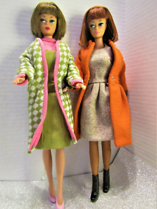 2 AMERICAN GIRL BARBIE'S REPRODUCTIONS, ONE TITIAN HAIR, POODLE PARADE DRESSED