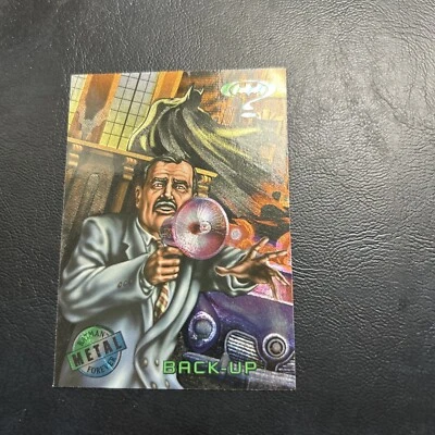B30s Batman Forever 1995 Dc Comics Fleer Metal #4 Commissioner Gordon Back Up - Изображение 1 из 2