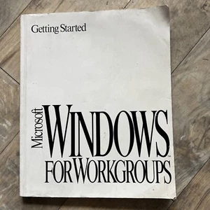 Microsoft Windows For Workgroups Users Guide Getting Started Books Version 3.1 - Picture 1 of 14