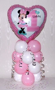 18 ZOLL ALTER 1 FOLIE BALLON TISCHDEKORATION DISPLAY MINNIE MAUS 1. GEBURTSTAG - Bild 1 von 4