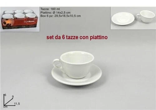 Tazza Da Caffè In Ceramica Con Piattino E Cucchiaino – 260 Ml – Motivo Pesce – Bianco - 3