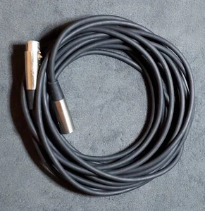 25 Fuß - Abgeschirmtes symmetrisches XLR-Mikrofon Mikro Pro Audiokabel Kabel Stecker auf Buchse - Bild 1 von 4