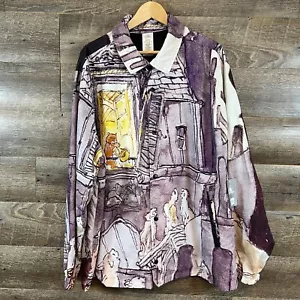 Disney The Aristocats Jacke Erwachsene Größe 2XL Multi Allover-Druck weiches Nylon neu mit Etikett - Bild 1 von 15