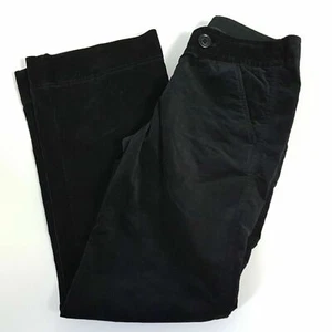 Eddie Bauer Velvet Pants Black Bootcut Stretch Dressy Womens Size 2  (T22) - Picture 1 of 9