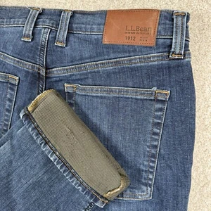 LL BEAN Flannel Lined Jeans Men's Size 32x29 - Picture 1 of 4