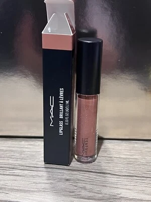 MAC Lipglass BEAUX: Warm Medium Brown Pearl, Discontinued! Lip Gloss BNIB - Image 1 of 4