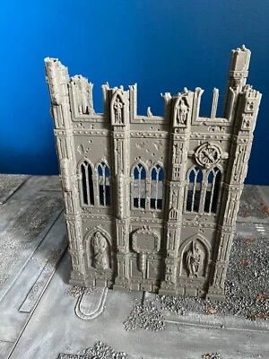 Gothic Epsilon Ruined Building Terrain Scenery - Compatible with Warhammer 40K