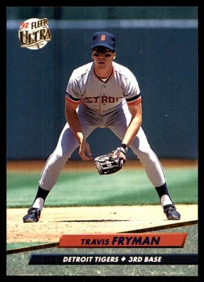 Travis Fryman 1992 Ultra #60 底特律老虎队 美国职棒大联盟 阅读 免运费 亲笔签名 Den — 第 1/2 张图片