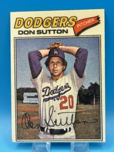 1977 Topps Cloth Stickers Test Issue #47 Don Sutton Dodgers HOF NM-MT - Picture 1 of 2