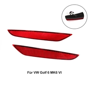 2x Stoßstangen Reflektorleuchten rot für VW Golf 6 MK6 VI 2009-2013 - Bild 1 von 10