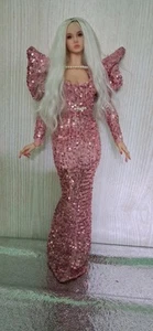 Peluca Coquette Chic para cabezas de 4,5" Deva, Ficon, muñecas Popovy, creación tierna - Imagen 1 de 5
