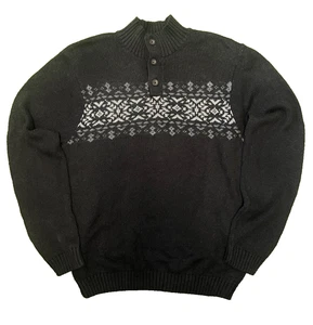 Chaps by Ralph Lauren Strickpullover – Dunkelgrau – Größe M – Weihnachtsmuster - Bild 1 von 2