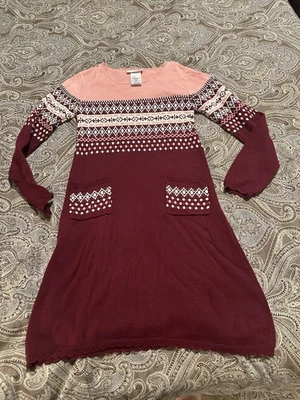 Bonnie Jean Sweater Dress Size 10 Pink - Image 1 of 4